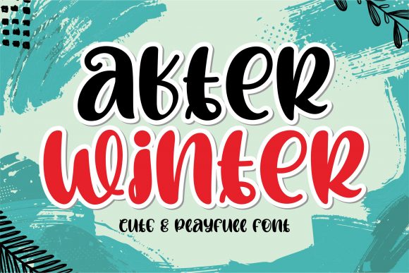 After Winter Font: A Quirky Display Typeface for Editorial Mood