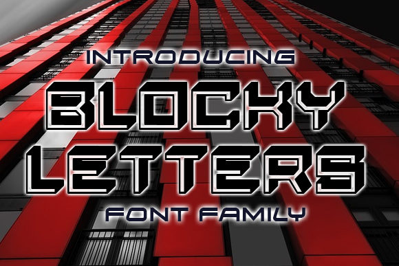 Blocky Letters: A Bold 3D Display Font for Modern Marketers