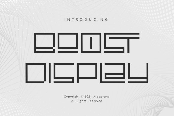 Boost Display: A Premium Modern Font for Creative Products