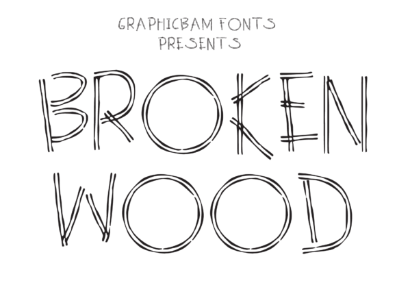 Broken Wood: The Display Font for Urban Campaigns