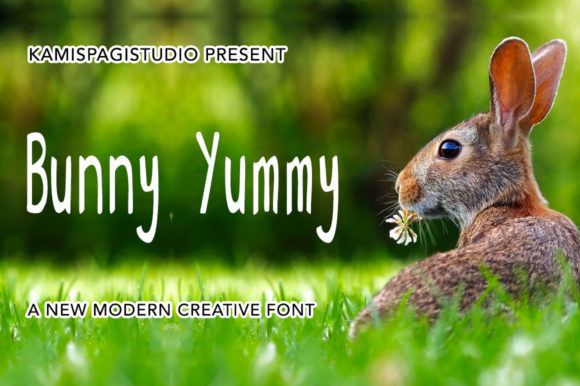 Crafting with the Bunny Yummy Display Font