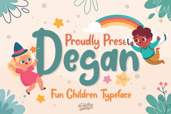 Degan: A Playful Display Font for Digital Branding
