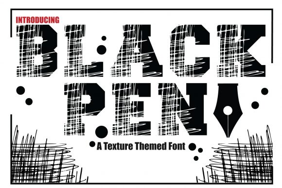 Discovering Black Pen Font for Editorial Design