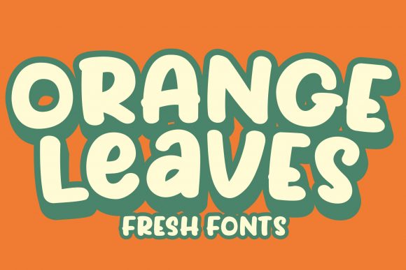 Discovering Orange Leaves as a Vintage Display Font