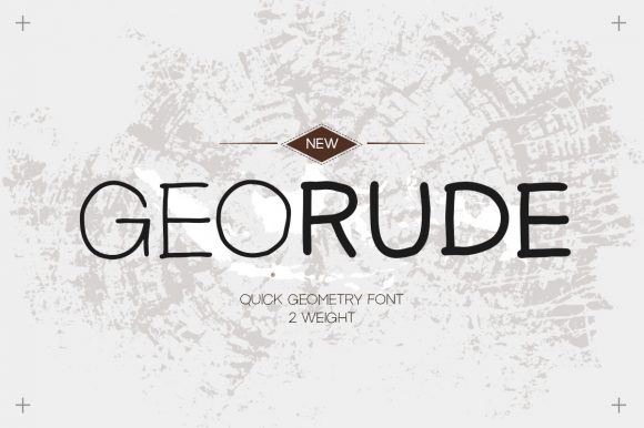 Georude: A Simple & Quirky Display Font for Editorial Projects