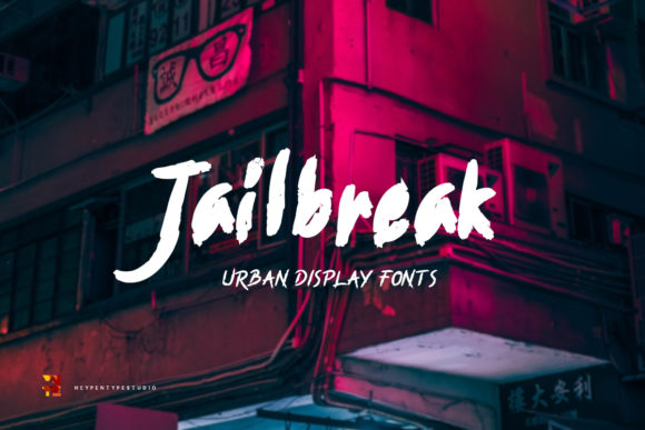 Jailbreak Font: A Quirky Display Typeface for Crafters and Creators