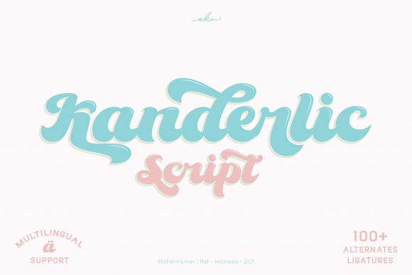 Kanderlic: A Retro Display Font for Bold Branding