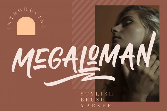 Megaloman: A Stylish Paint Brushed Font for Digital Design