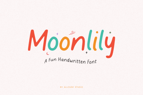 Moonlily Font: A Display Typeface for Playful Campaigns