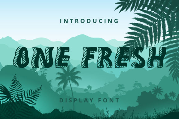 One Fresh: A Joyful Display Font for Modern Campaigns