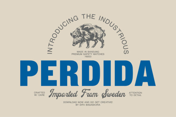 Perdida Font Review: A Bold Display Typeface for Brand Impact