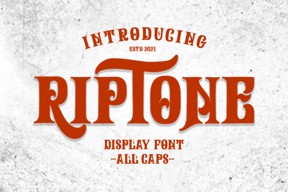 Riptone Font: A Bold Display Typeface for Campaign Impact