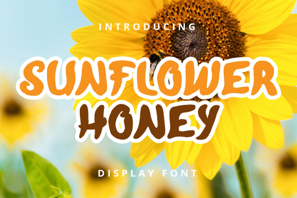 Sunflower Honey: A Playful Display Font for Editorial Design