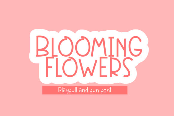 The Blooming Flowers Font for Playful Web Design
