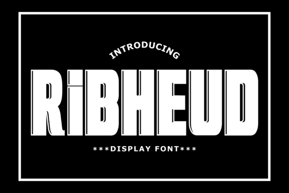 The Ribheud Font: A Bold Choice for Crafters and Handmade Sellers
