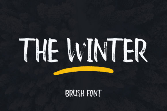 The Winter Font for Handmade Products and Printables