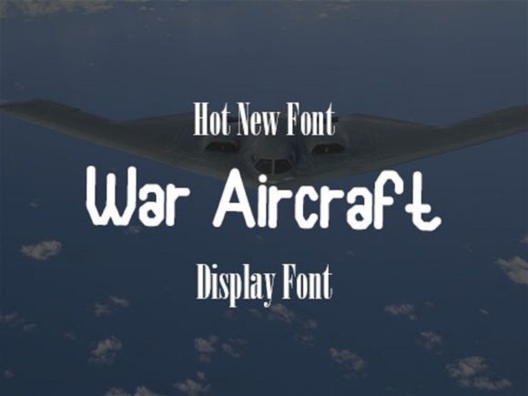 War Aircraft: A Bold Robotic Font for Distinctive Branding