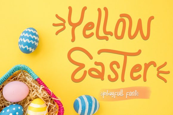 Yellow Easter: A Versatile Retro Font for Crafters and Creators